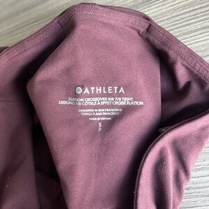 Athleta size small maroon leggings